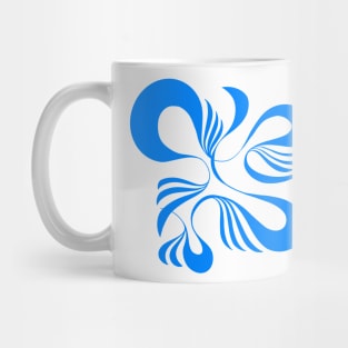 Blue squiggles Mug